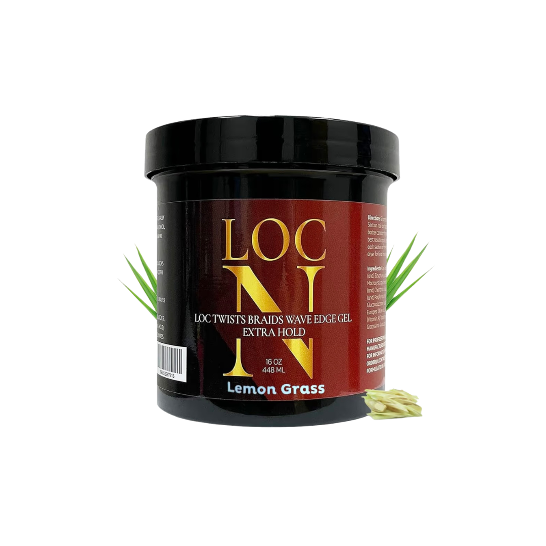Loc N - Twists Braids Wave Edge Gel Extra Hold (Lemongrass scented)